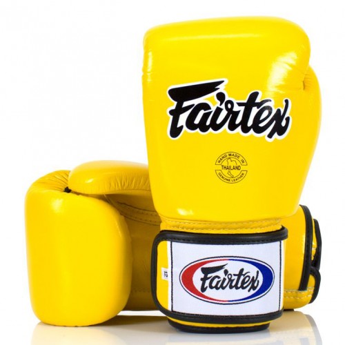 Перчатки боксерские Fairtex  (BGV-1 Yellow)